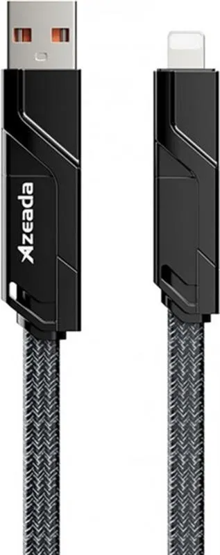 Кабель USB Proda PD-B96th USB/USB Type C - Lightning/USB-C 100W, 1.5m, Black (PD-B96th-BK)