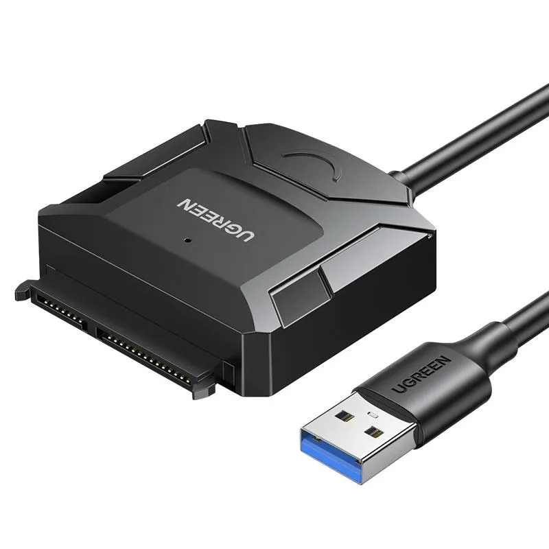 Адаптер и переходник Ugreen CR108 USB-С-1xSATA Black (20611)
