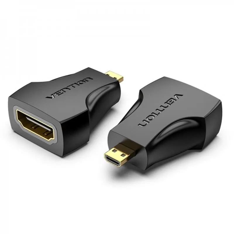 Адаптер і перехідник Vention HDMI - micro-HDMI (M/F), Black (AITBO)