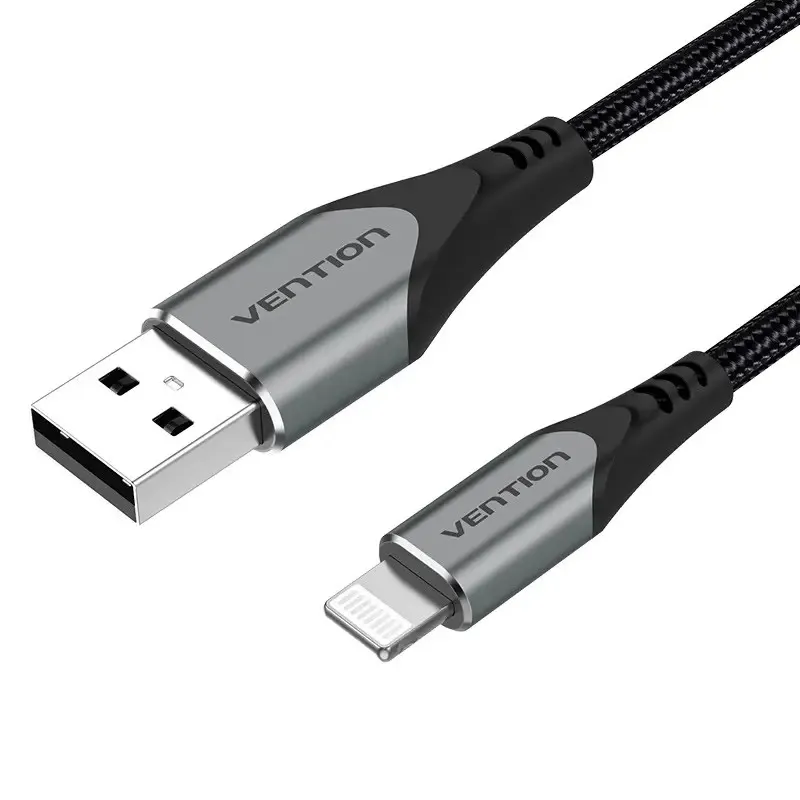 Кабель синхронизации Vention USB - Lightning 2.4A 1 m Grey (LABHF)