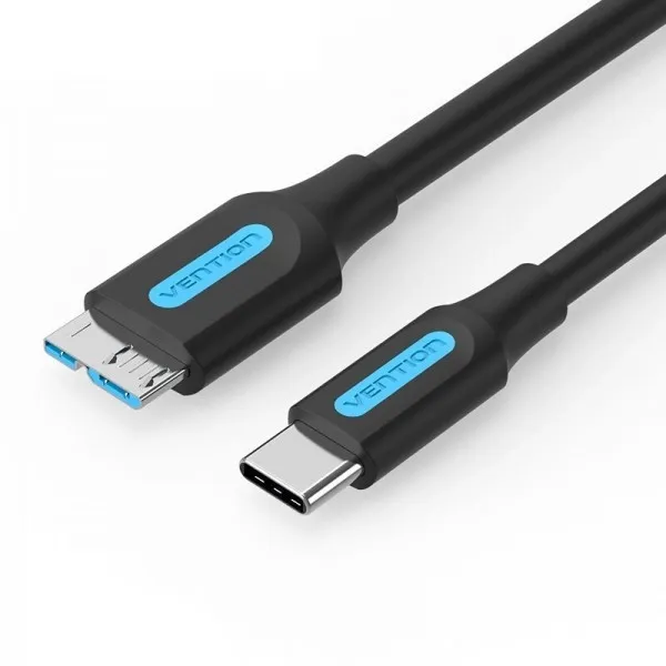 Кабель USB Vention USB Type-C - MicroUSB-B 0.5 m, Black (CQABD)