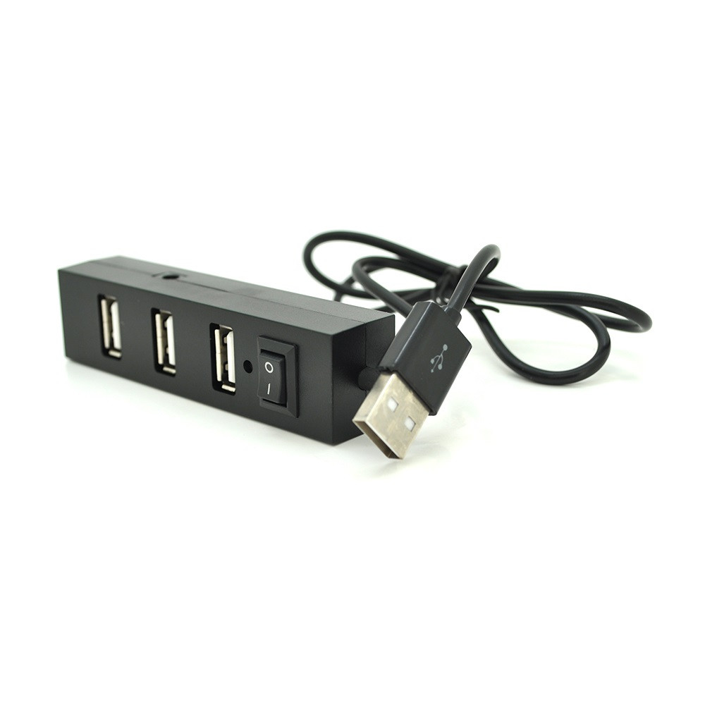 USB Хаб Voltronic 4-ports USB2.0 Black (YT-HUB4-B/07243)