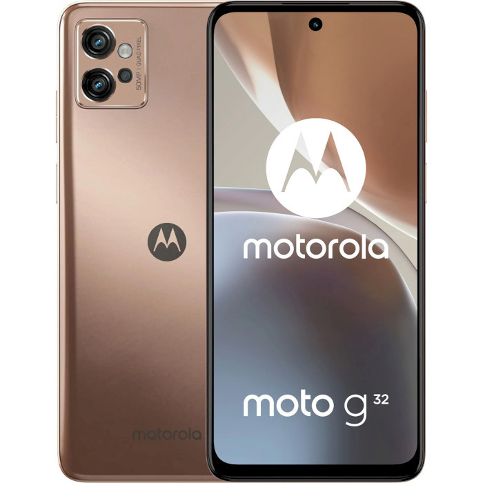 Смартфон Motorola Moto G32 6/128GB Rose Gold Duos NFC UA