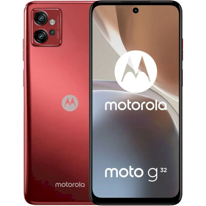 Смартфон Motorola Moto G32 6/128GB Satin Maroon Duos NFC UA