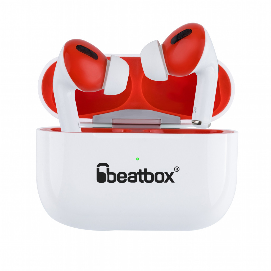 Наушники BeatBox PODS PRO 1 Wireless Charging White-Red (bbppro1wcwr)