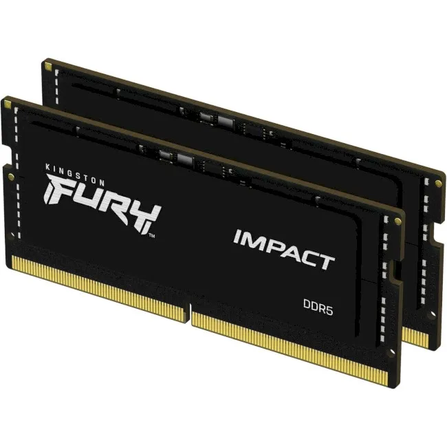 Оперативная память DDR5 16GB (2x8GB) 4800 MHz FURY Impact Kingston Fury (ex.HyperX) (KF548S38IBK2-16)