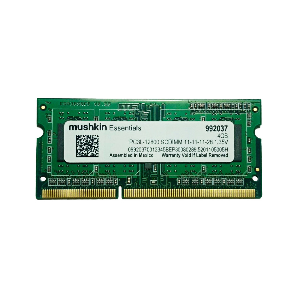 Оперативна пам'ять DDR3L 4GB 1600 MHz Essentials Mushkin (992037)