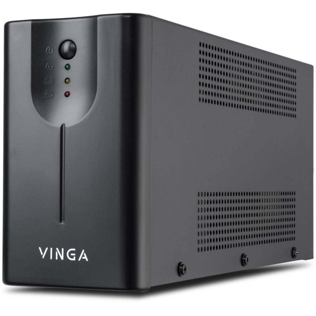 Блок безперебійного живлення Vinga LED 2000VA metall case (VPE-2000M)