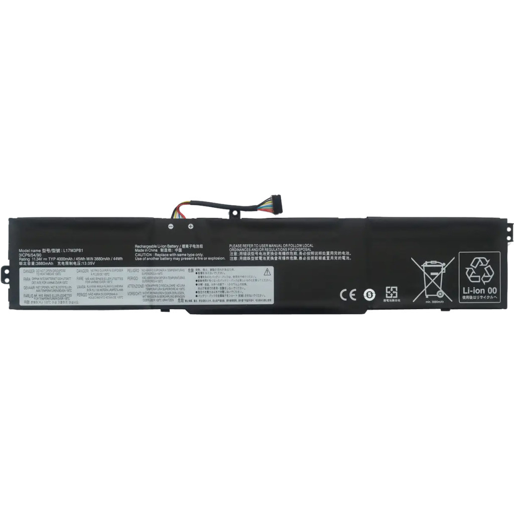 Аккумулятор для ноутбука Lenovo IdeaPad 330-15 L17M3PB1, 4000mAh (45Wh), 3cell, 11.34V, Li-ion, black AlSoft (A47777)