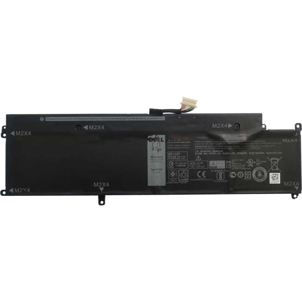 Акумулятор для ноутбука Dell Latitude E7370 P63NY, 43Wh (5381mAh), 4cell, 7.6V, Li-ion, black (A97223)