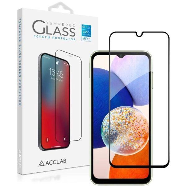 Защитное стекло ACCLAB Full Glue for Samsung A14 Black
