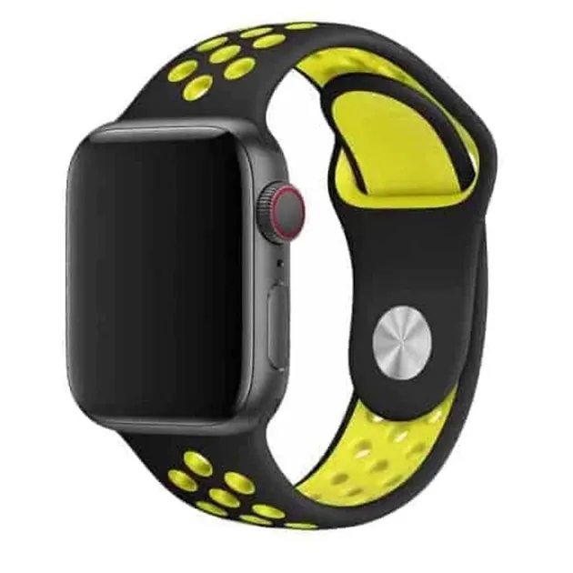 Ремінець Apple Watch Sport Nike+ 38/40/41 Black/yellow