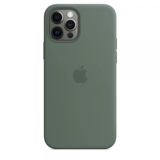 Чехол-накладка Apple Sillicon Case Copy for iPhone 12 6,1" Pinery green