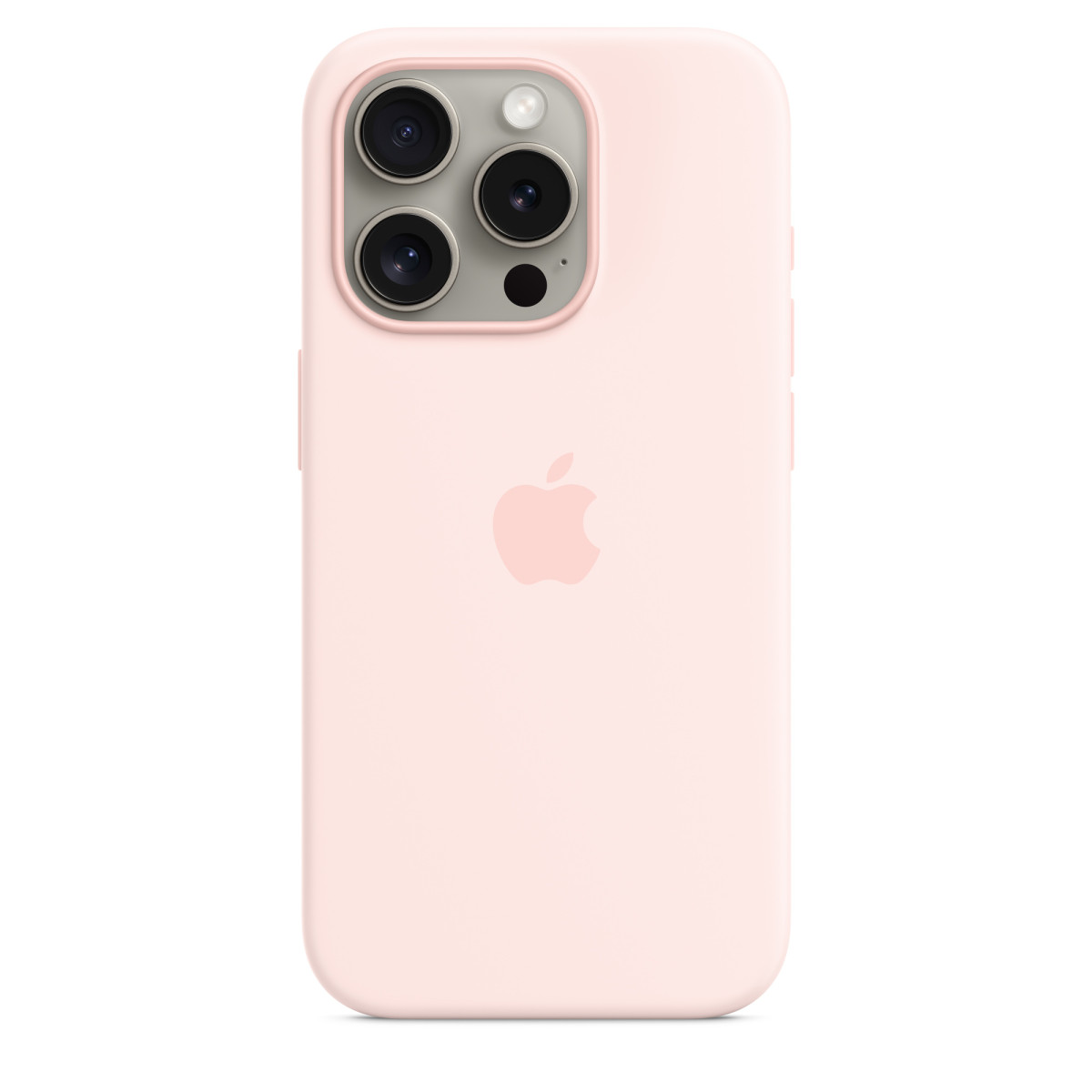 Чехол-накладка Apple Sillicon Case Copy for iPhone 15 Light pink