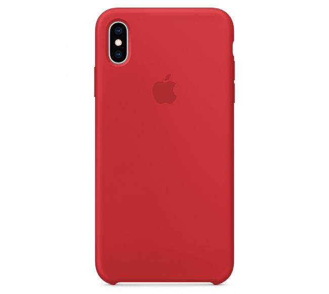 Чехол-накладка Apple Sillicon Case Copy for iPhone XS Max Frangrang red