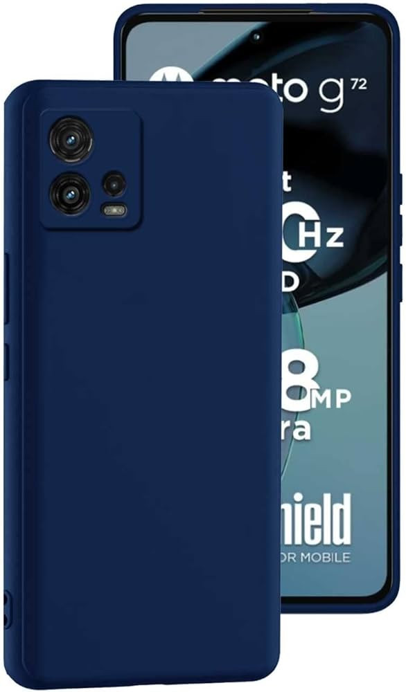 Чехол-накладка Case Full Soft Camera for Moto G72 Dark Blue