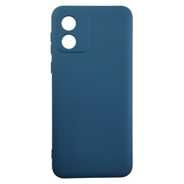 Чехол-накладка Silicone Case Full Camera for Moto E13 Dark Blue