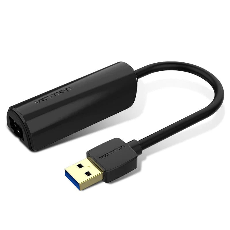 Адаптер и переходник Vention USB 3.0 --> Ethernet RJ45 1000Mb Black Vention