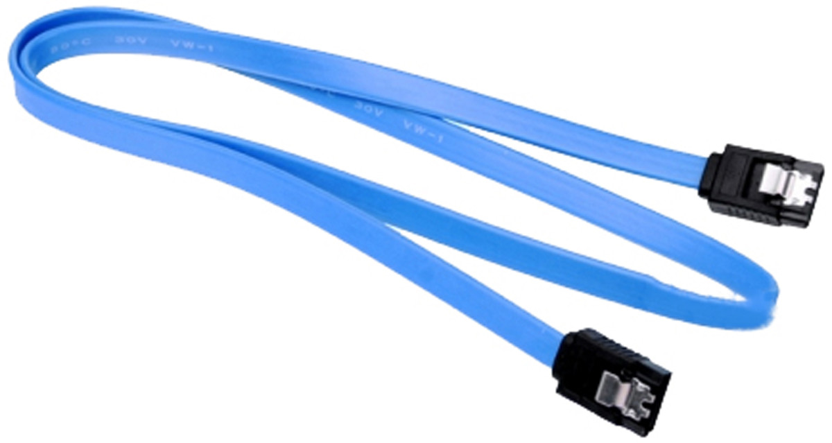 Внутрішній кабель та шлейф Serial Serial ATA 0.4 м Blue