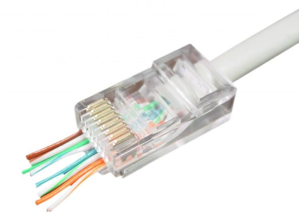 Патч-корд Noname RJ-45 (8P8C) з наскрізним отвором