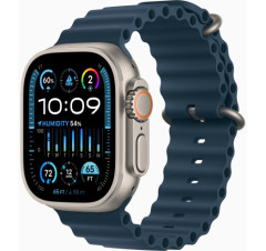 Смарт-годинник Apple Watch Ultra 2 GPS + Cellular, 49mm Titanium Case with Blue Ocean Band
