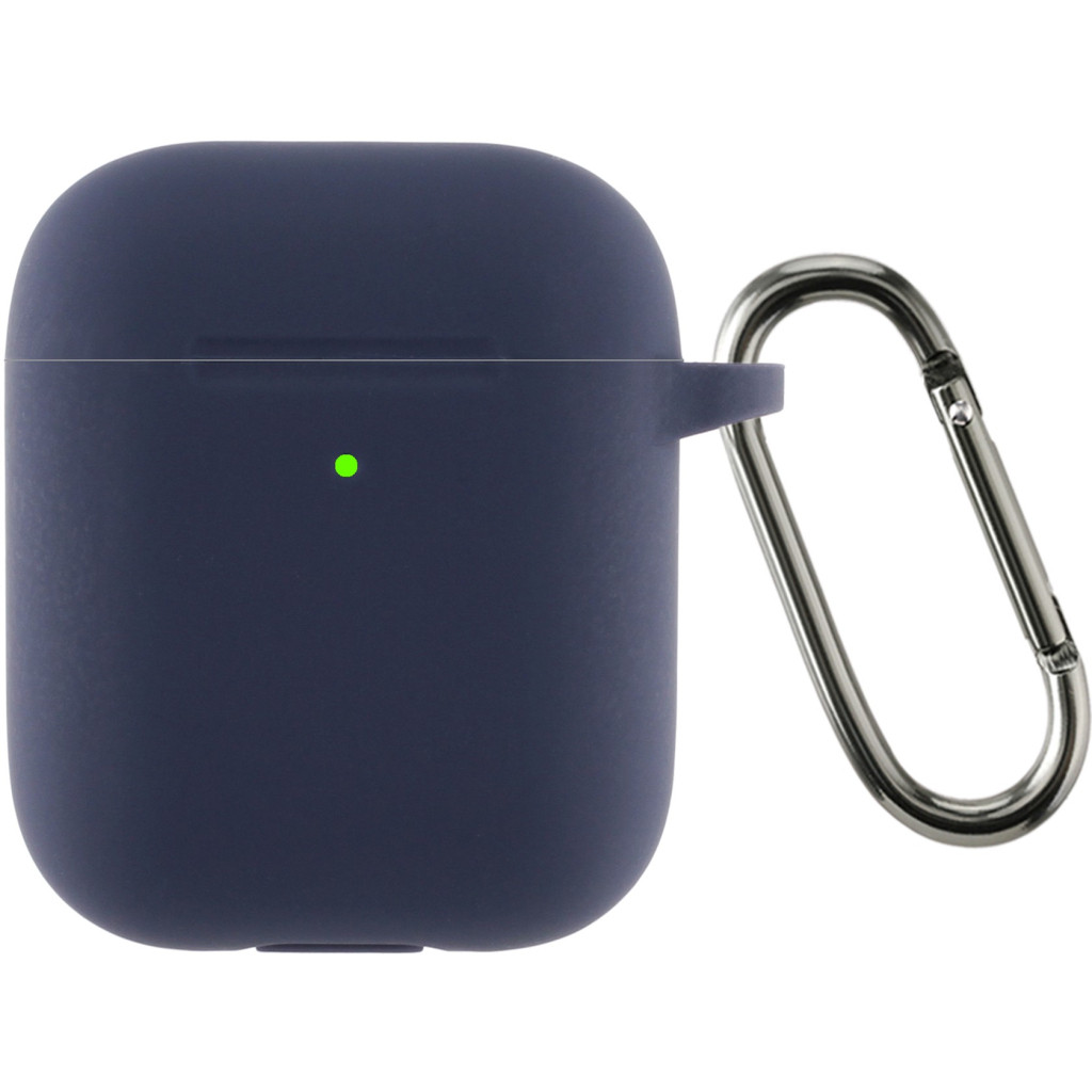 Аксесуар для навушників Armorstandart Silicone Case With Hook для Apple AirPods 2 Dark Blue (ARM59681)