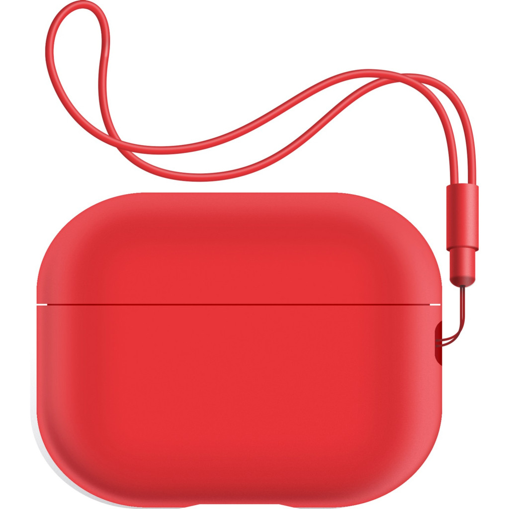 Аксесуар для навушників Armorstandart Silicone Case with straps для Apple Airpods Pro 2 Red (ARM68614)