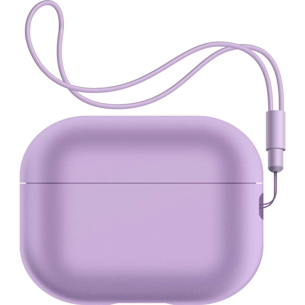 Аксесуар для навушників Armorstandart Silicone Case with straps для Apple Airpods Pro 2 Pink Purple (ARM68613)