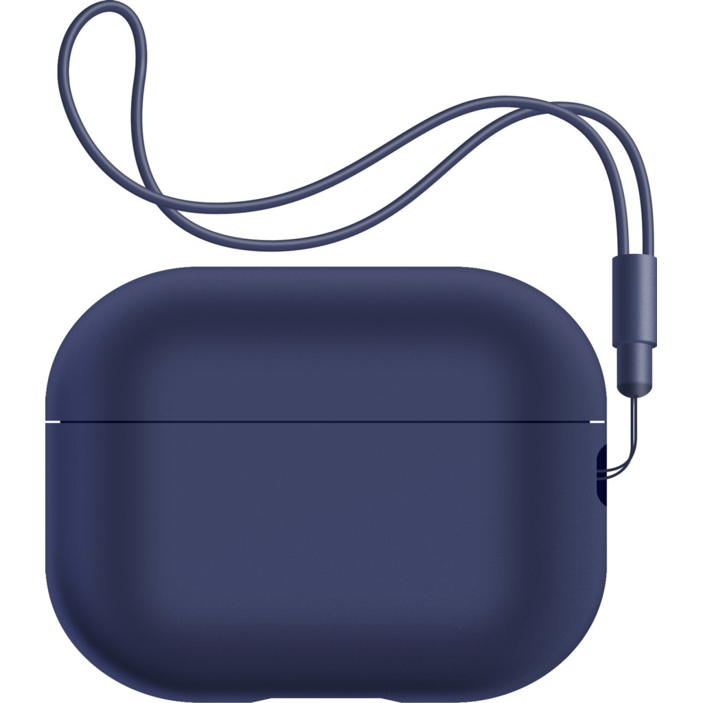 Аксесуар для навушників Armorstandart Silicone Case with straps для Apple Airpods Pro 2 Dark Blue (ARM68609)