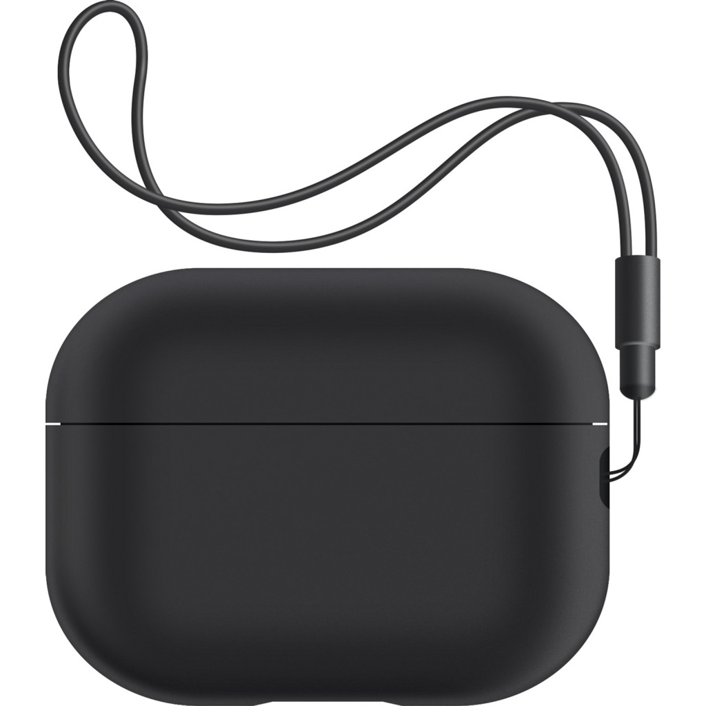 Аксесуар для навушників Armorstandart Silicone Case with straps для Apple Airpods Pro 2 Black (ARM68608)