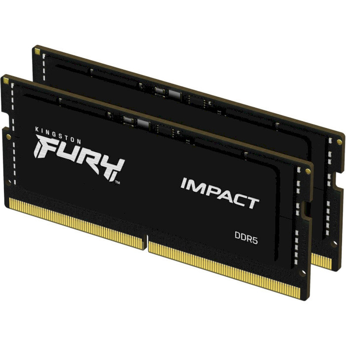 Оперативная память Kingston FURY Impact DDR5-5600 64GB (2x32GB) SODIMM CL40-40-40 1.1V