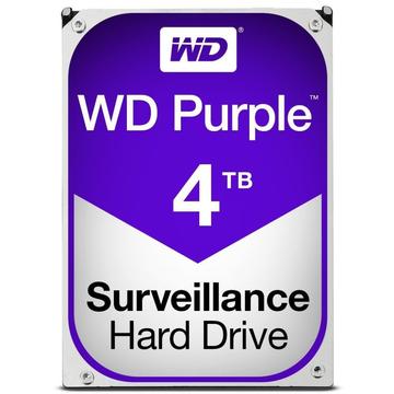 Жесткий диск Western Digital Purple 4TB 5400 об/мин, 64 МБ, 3.5' SATA III (WD40PURZ)