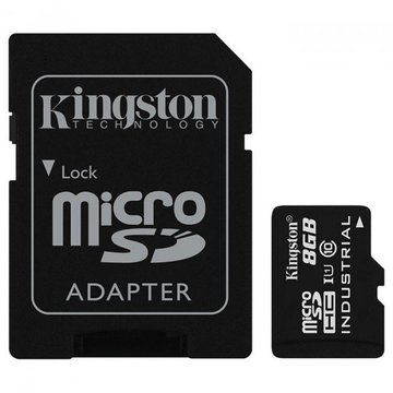 Карта пам'яті  Kingston 8GB microSD class 10 UHS-I Industrial (SDCIT/8GB)