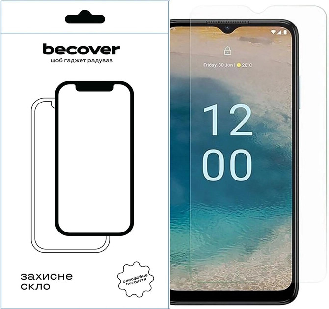 Защитное стекло BeCover for Nokia G22 3D Crystal Clear Glass (709250)