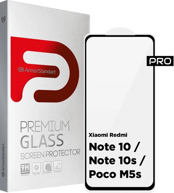 Захисне скло ArmorStandart Pro for Xiaomi Redmi Note 10 / Note 10s / Poco M5s Black (ARM58728)