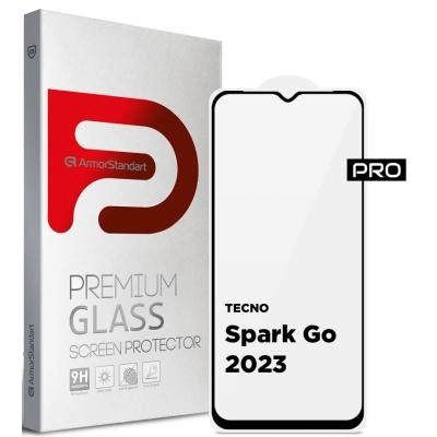 Защитное стекло ArmorStandart Pro for TECNO Spark Go 2023 (BF7) Black (ARM67166)