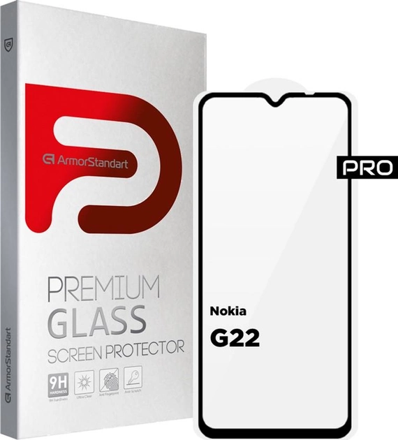 Защитное стекло ArmorStandart Pro for Nokia G22 Black (ARM66983)