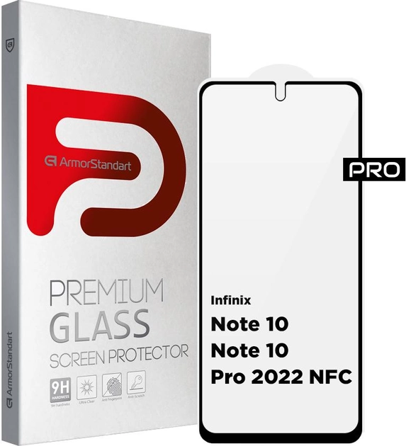 Захисне скло ArmorStandart Pro for Infinix Note 10 / Note 10 Pro 2022 NFC Black (ARM63371)