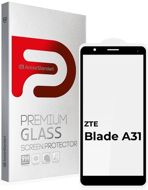Защитное стекло ArmorStandart Full Glue for ZTE Blade A31 Black (ARM65504)