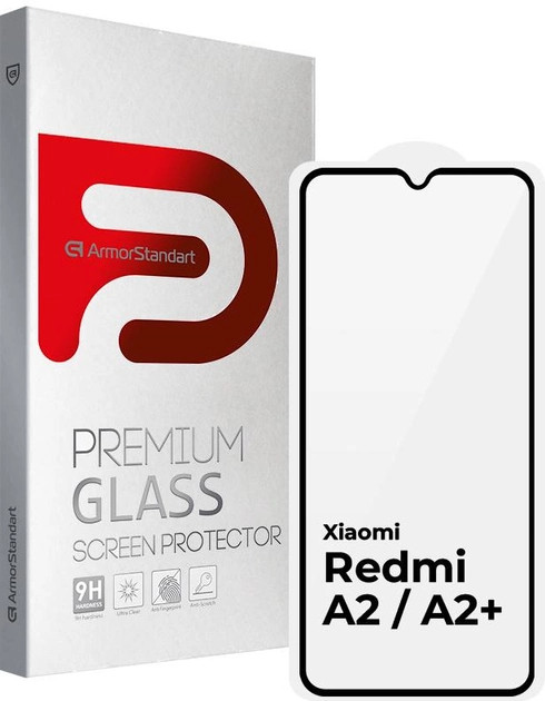 Защитное стекло ArmorStandart Full Glue for Xiaomi Redmi A2 Black (ARM66566)