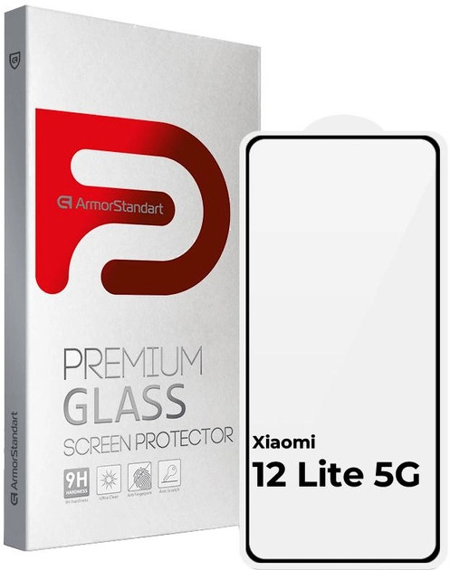 Защитное стекло ArmorStandart Full Glue for Xiaomi 12 Lite 5G Black (ARM62876)