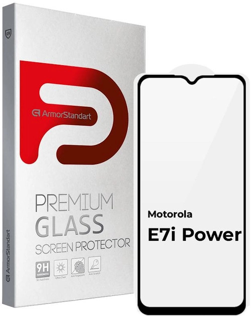 Защитное стекло ArmorStandart Full Glue for Motorola E7i Power Black (ARM65481)