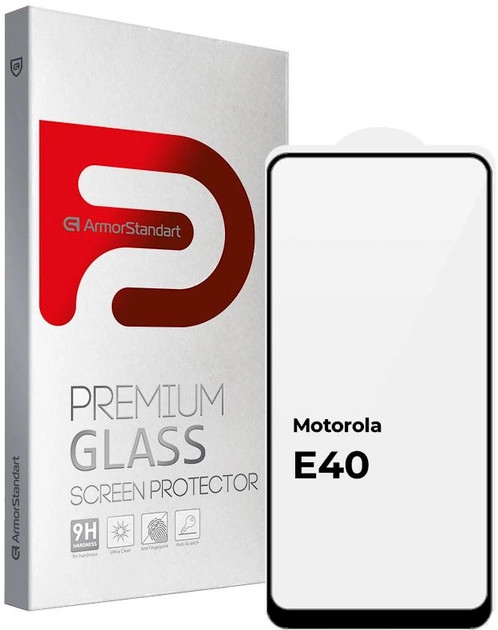Защитное стекло ArmorStandart Full Glue for Motorola E40 Black (ARM65499)