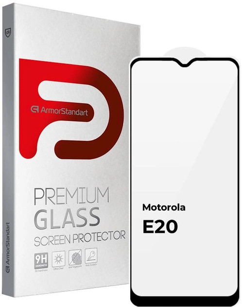Защитное стекло ArmorStandart Full Glue for Motorola E20 Black (ARM65480)