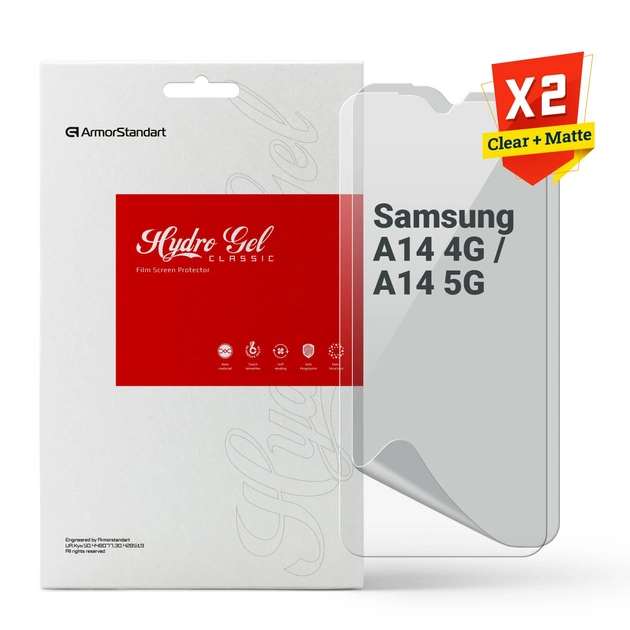 Защитная пленка ArmorStandart Clear + Matte for Samsung A14 5G (ARM66857)