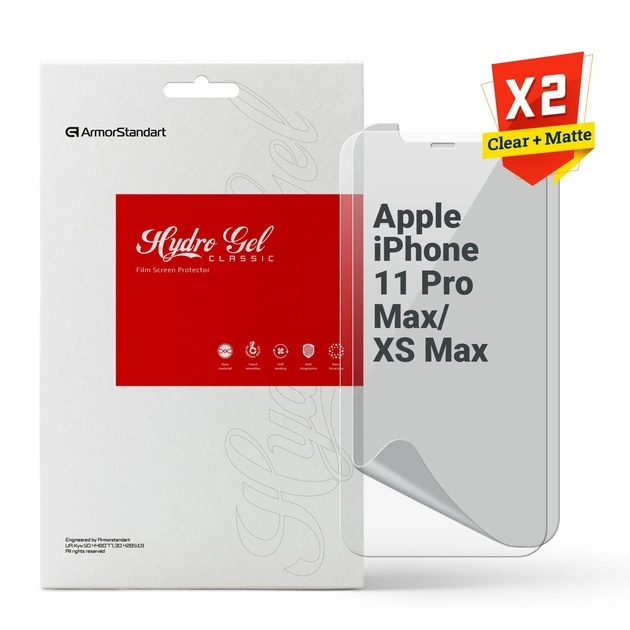 Защитная пленка ArmorStandart Clear + Matte for Apple iPhone 11 Pro Max/XS Max (ARM66853)