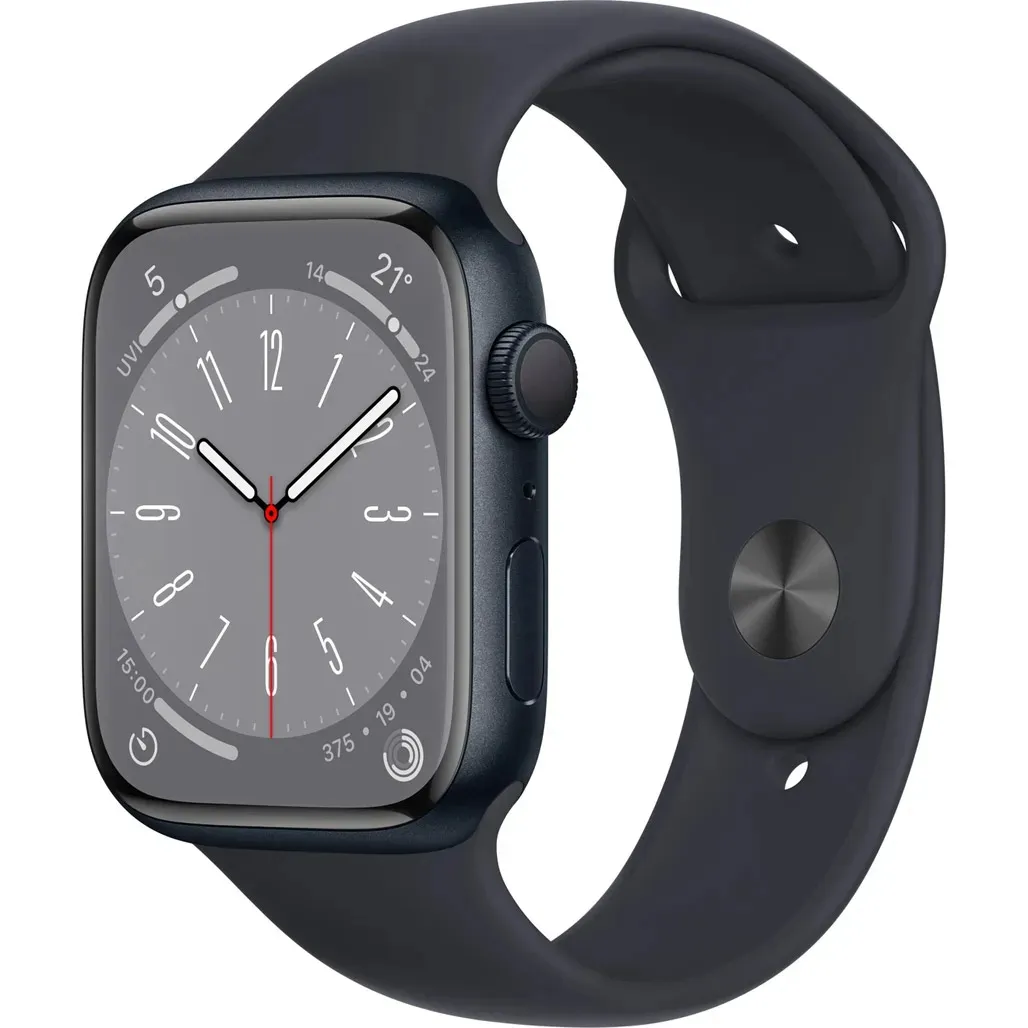 Смарт-часы Apple Watch Series 8 41mm Midnight Aluminium Case with Blue Sport Band M/L