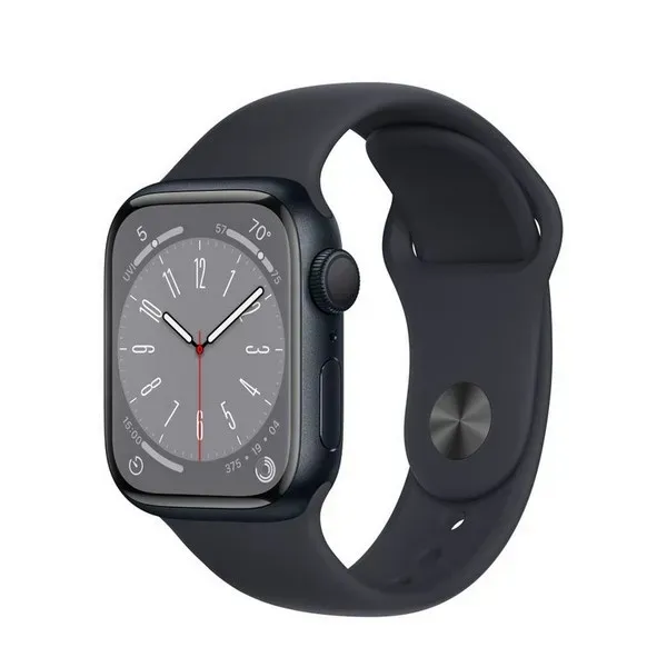 Смарт-часы Apple Watch Series 8 41mm Midnight Aluminium Case with Midnight Sport Band  M/L