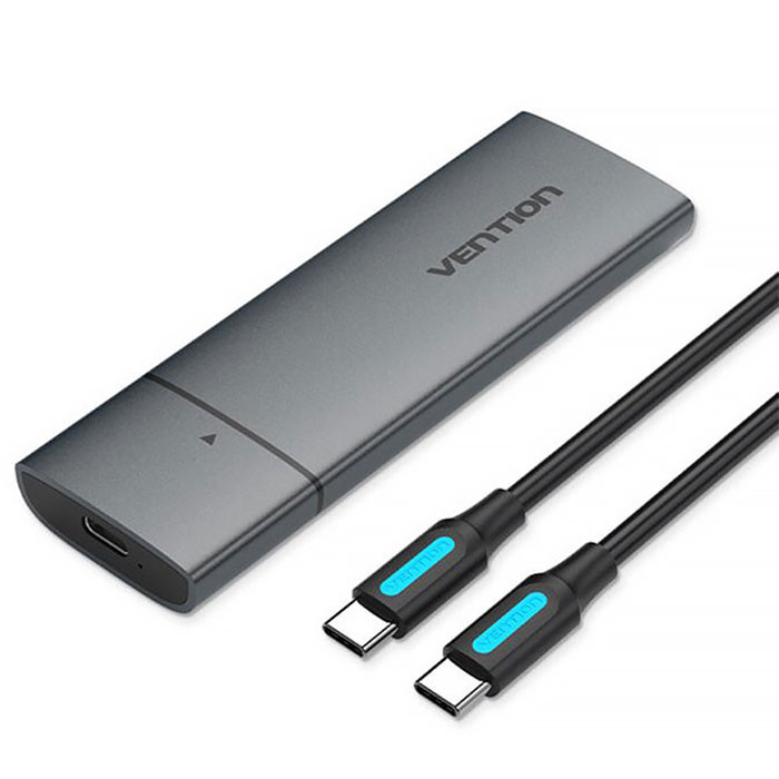Аксесуар до HDD Vention for SSD M.2 (NVME) M-key USB Type-C 3.2 Gray (KPGH0) 