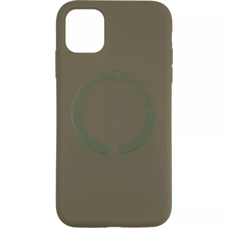 Чохол-накладка Case MagSafe Soft for iPhone 14 Olive